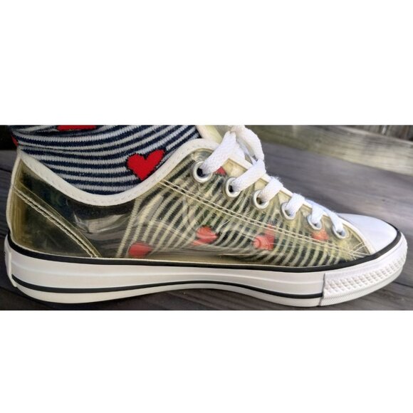 Clear Converse All*Stars Low-Tops (Women's 8 - Men's 6) - Picture 4 of 8